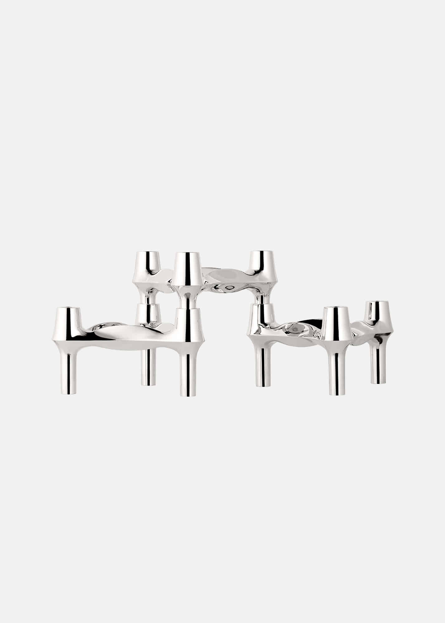 BMF Candle Holder Chrome (set with 3 pcs)