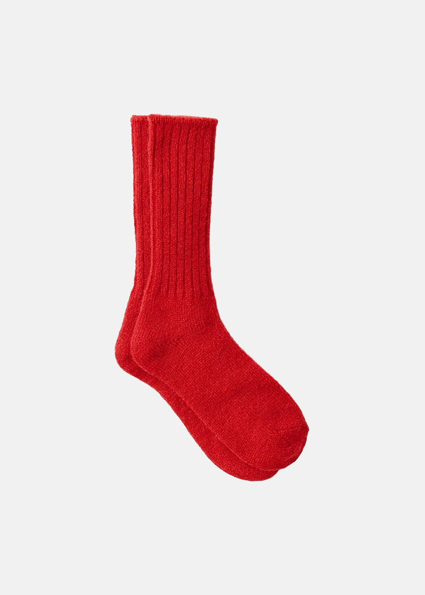 Mohair Socks Red